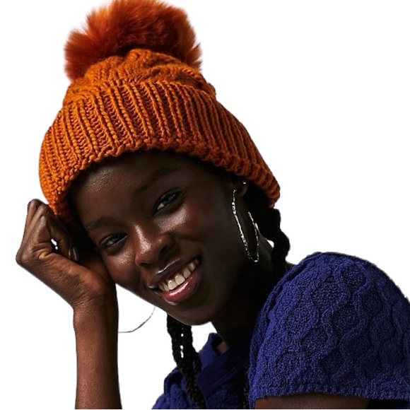 Free People Accessories - Free People Summit Cable Pom Beanie | One Size